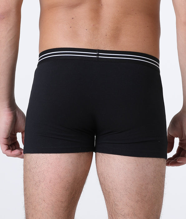 Lovable Bipack Boxer Basic Multipack in Stretch Cotton, nero