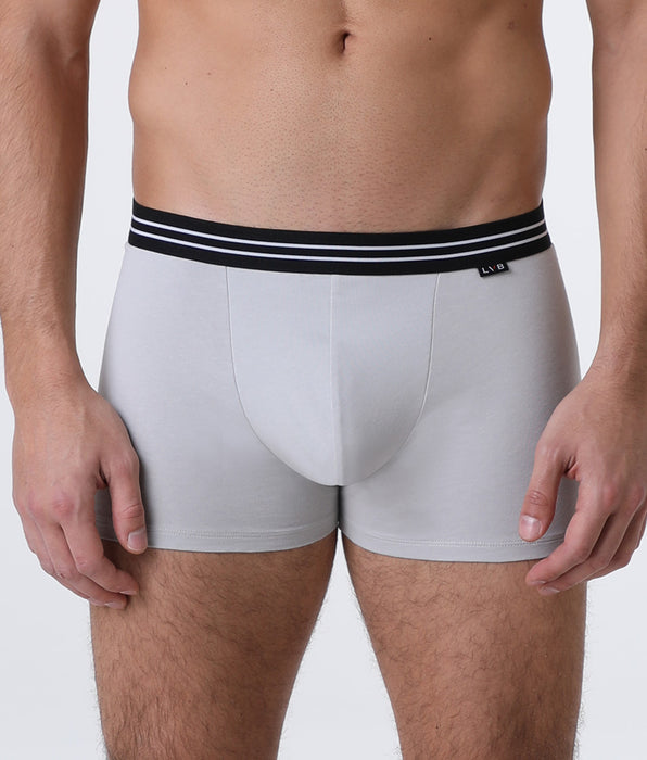 Lovable Bipack Boxer Basic Multipack in Stretch Cotton, grigio ghiaccio