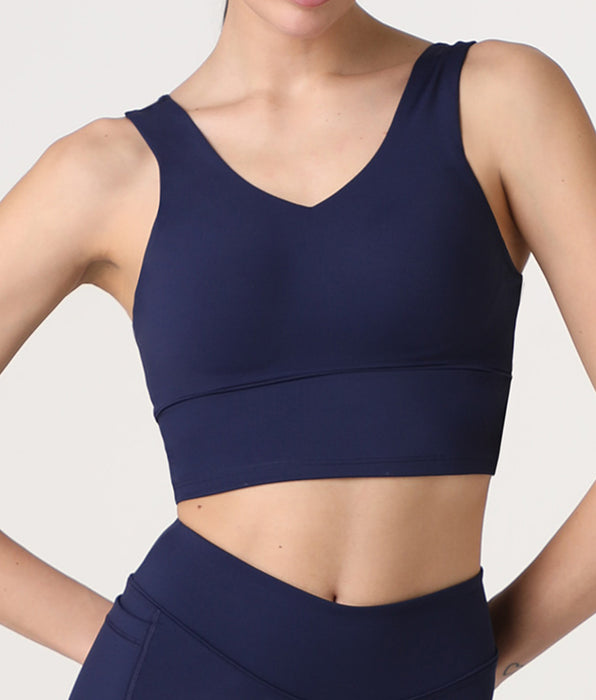 Lovable Reggiseno Sportivo Crop Top Active Comfort, blu notte
