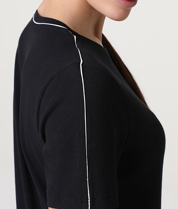 Lovable T-Shirt Girocollo Active Comfort Termoregolante, nero