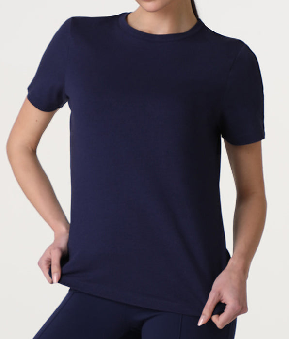 Lovable T-Shirt Girocollo Active Comfort Termoregolante, blu notte