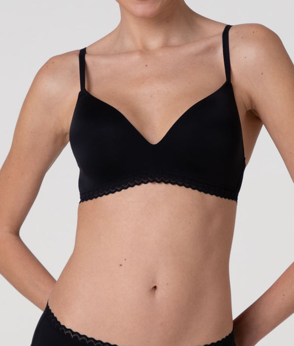 Lovable Value Micro Microfiber Non-Wired Bra, black