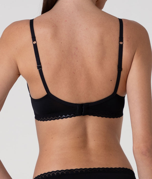Lovable Value Micro Microfiber Non-Wired Bra, black