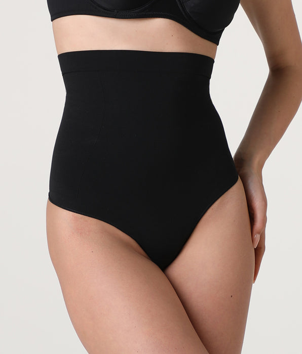 Lovable Guaina Perizoma Vita Alta modellante Silhouette Shaping in microfibra, nero