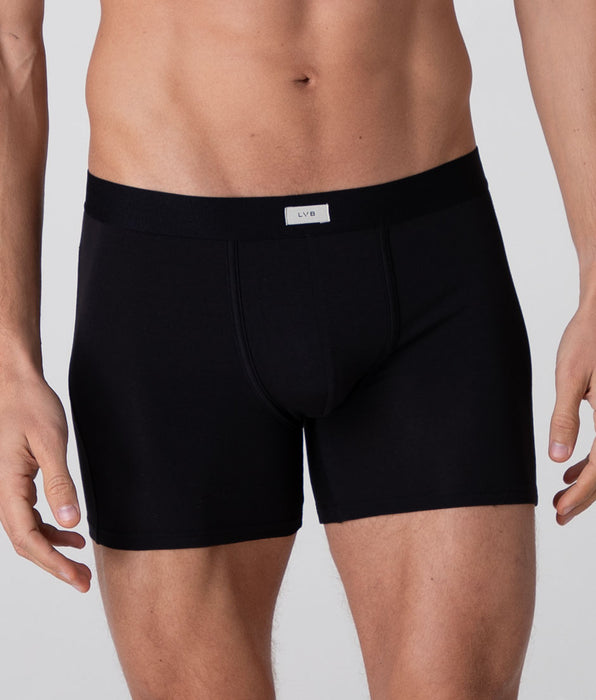 Lovable Boxer Lungo Modern Stretch Cotton, nero