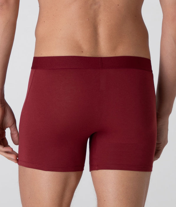Lovable Boxer Lungo Modern Stretch Cotton, granata