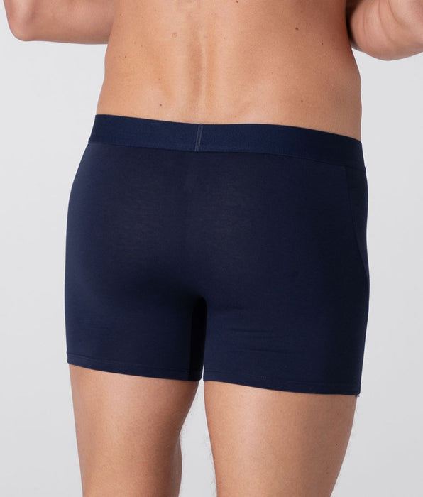 Lovable Long Boxer Modern Stretch Cotton, Midnight Blue