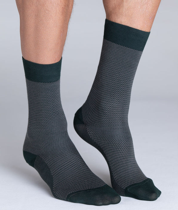 Lovable Calzini Corti Fancy Cotton, antracite e verde
