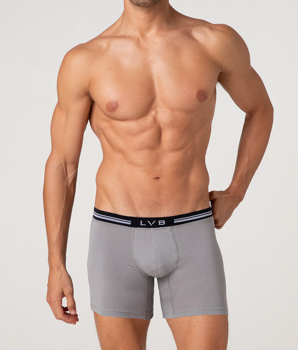 Lovable Long Boxer Comfort 360 Stretch Cotton, dark grey