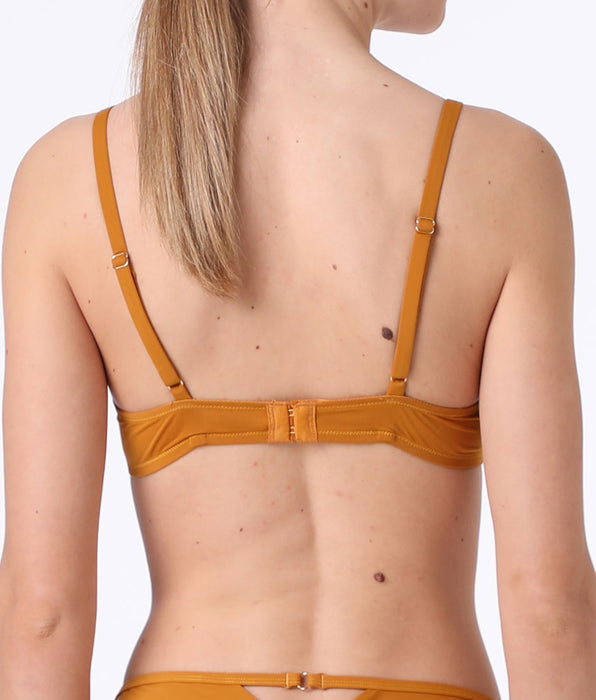 Lovable Delicate Floral Lace Underwired Bra, ochre