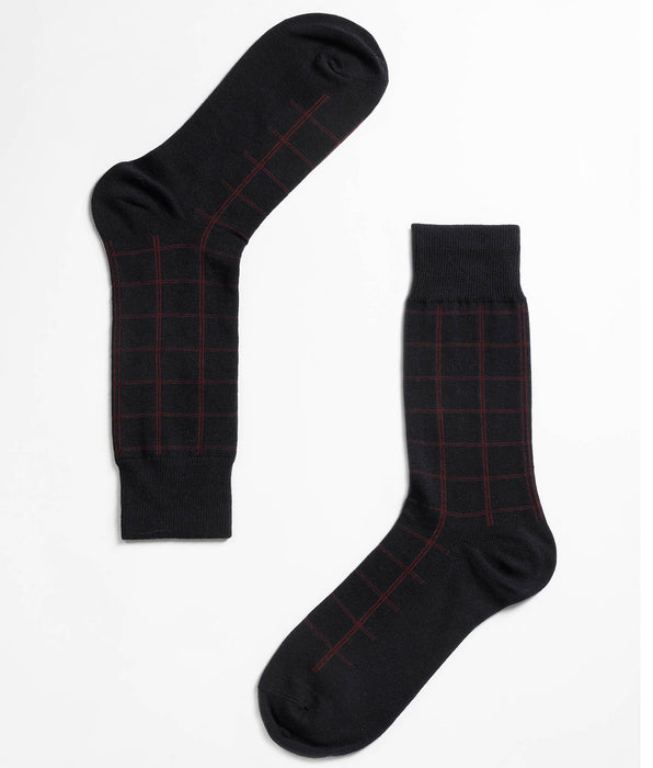 Lovable Calzini Fancy Cotton, blu oceano stampa geometrica