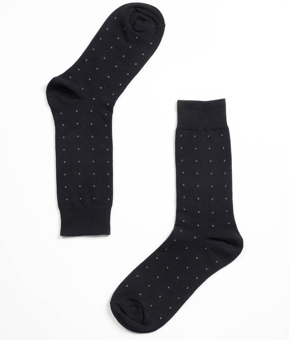 Lovable Calzini Corti Fancy Cotton, blu oceano pois avorio