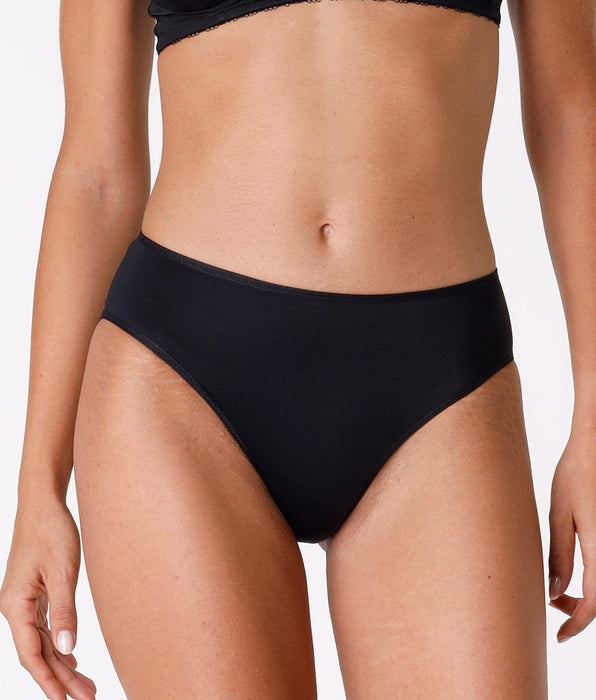 Lovable Slip midi Invisible nero in microfibra. Massima invisibilità