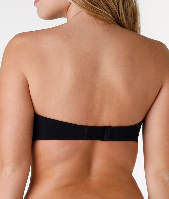 Lovable WONDERBRA Reggiseno Push-Up Ultimate Strapeless in microfibra, nero
