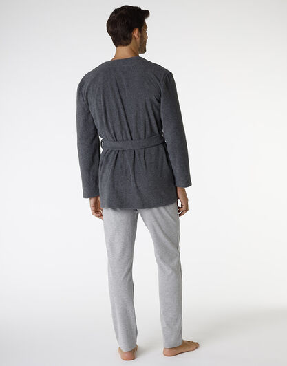Giacca da camera, grigio melange scuro, , LOVABLE