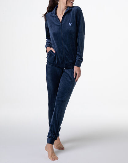 Homewear Aperto in Ciniglia, blu notte, , LOVABLE