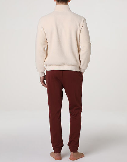 Homewear con Zip Pelliccetta e Interlock, avorio,  Homewear con Zip Pelliccetta e Interlock, avorio, , LOVABLE