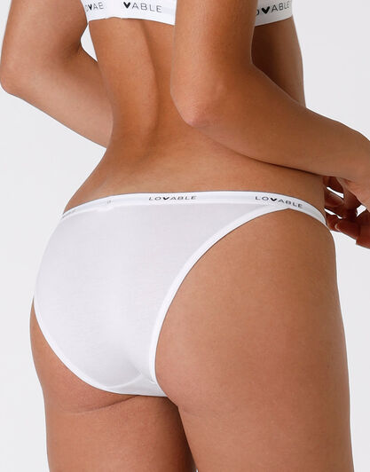 Tanga Originals in jersey di cotone modal, bianco, , LOVABLE