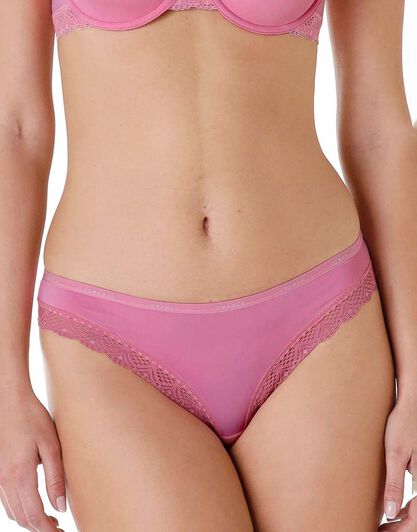 Slip in pizzo e microfibra Smooth Fancy, rosa, , LOVABLE