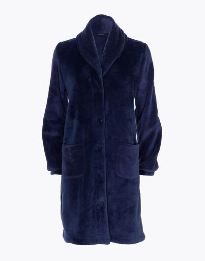 Vestaglia aperta stile pelliccia, blu, , LOVABLE