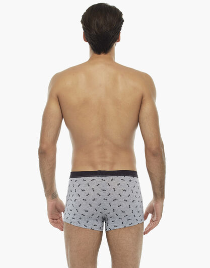 Boxer in cotone elasticizzato, grigio stampa occhiali , , LOVABLE