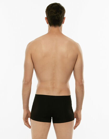 Short boxer Cotton Stretch nero in cotone elasticizzato-LOVABLE