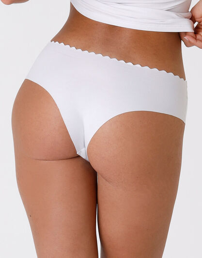 Culotte Invisible Comfort in cotone, confezione x 3 bianche, , LOVABLE