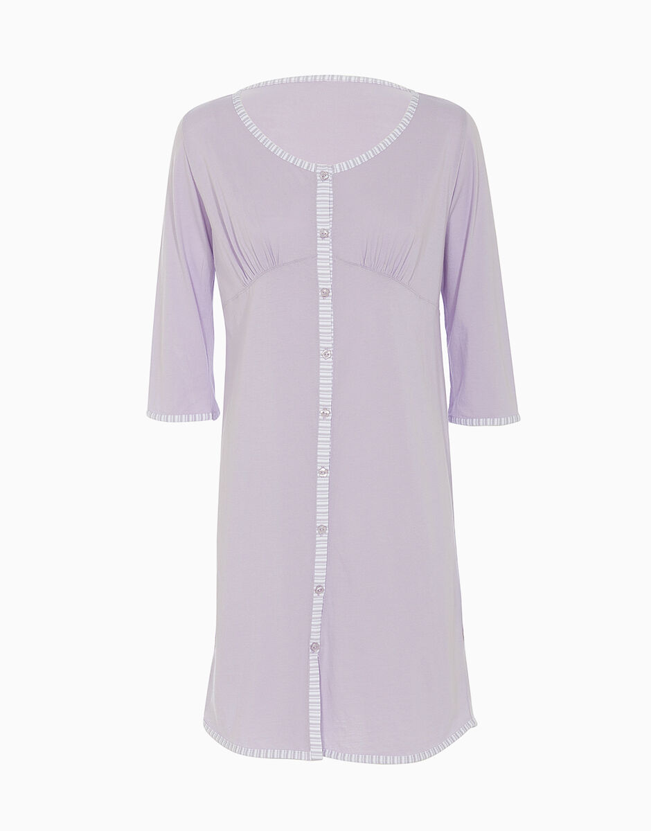 Camicia da notte aperta davanti manica lunga clearance