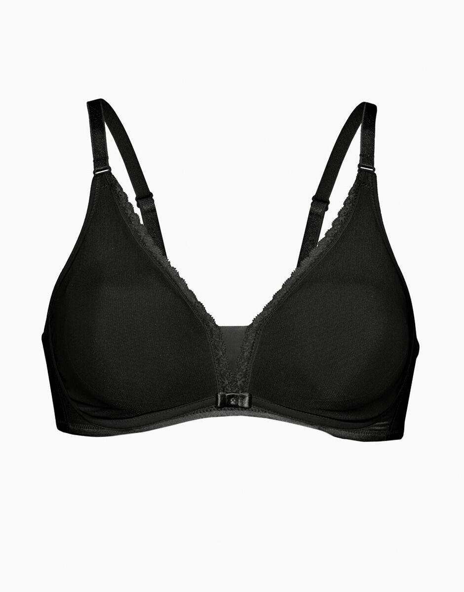 Reggiseno senza ferretto Tonic Lift in pizzo e tulle nero