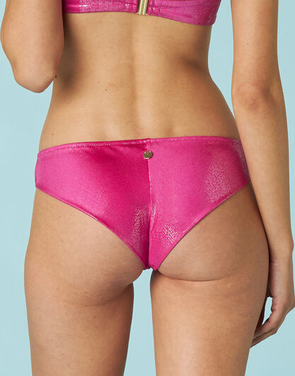 Costume brasiliano Glossy Micro in microfibra, magenta, , LOVABLE