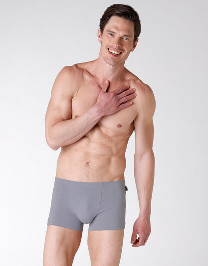 Shorts plain cotton modal, grigio alluminio, , LOVABLE