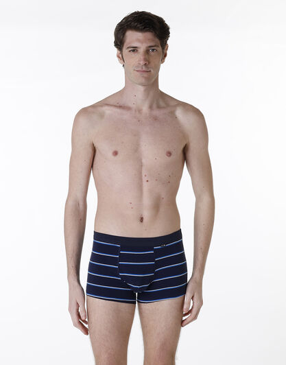 Boxer Casual Stretch Cotton, blu rigato, , LOVABLE