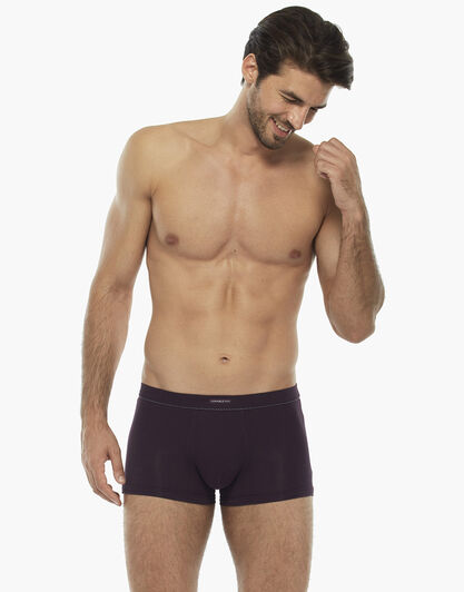 Short boxer bordeaux in cotone supima , , LOVABLE