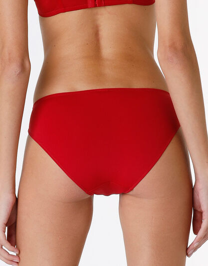 Slip Trendy Lurex in pizzo e microfibra, rosso, , LOVABLE