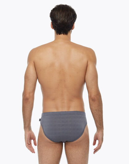 Slip in micromodal, grigio scuro check, , LOVABLE