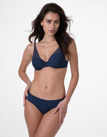 Brasiliano Invisible Exclusive in microfibra, blu notte, , LOVABLE