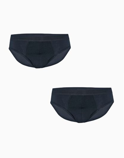 Slip mini BiPack Cotton Stretch in cotone elasticizzato, nero, , LOVABLE