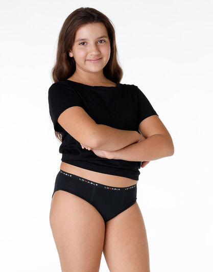 Slip da Ciclo per Adolescenti MY FIRST PERIOD PANTIES, flusso Medio, Nero, , LOVABLE