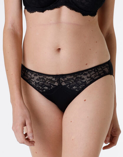 Slip Sophisticated Lace in pizzo e microfibra, nero, , LOVABLE