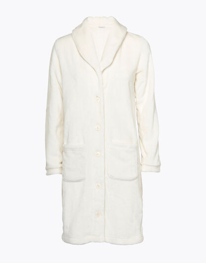 Vestaglia donna in pelliccetta, avorio, , LOVABLE