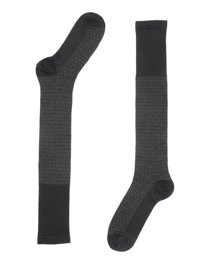 Calze lunghe uomo in viscosa di bamboo, nero, , LOVABLE