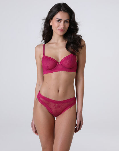 Slip Romance Lace in pizzo, fucsia, , LOVABLE