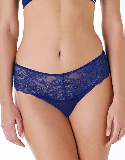 Slip in pizzo e microfibra Trendy Floral, blu elettrico, , LOVABLE