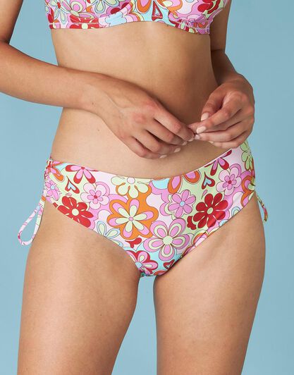 Costume slip con coulisse RCS Recycled, stampa fiori, , LOVABLE