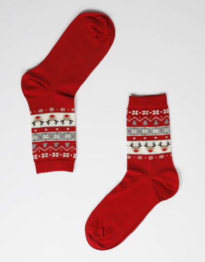 Calzini Natale Donna Fancy Allover, rosso, , LOVABLE