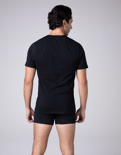 T-shirt scollo a V Cool Sensation in Stretch Cotton, nero, , LOVABLE