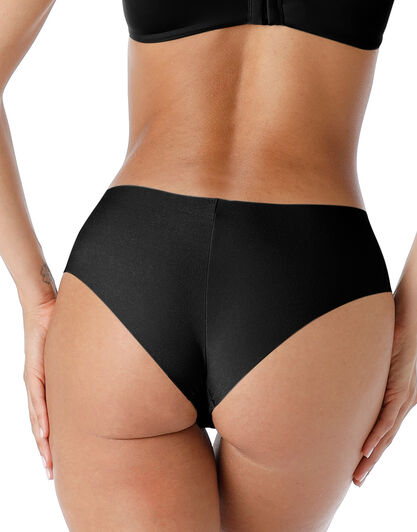 Culotte brasiliano senza cuciture Free Cut Panties in microfibra, nero, , LOVABLE