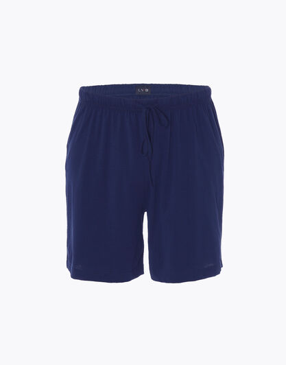 Pantalone corto del pigiama uomo in 100% jersey di cotone, blu navy, , LOVABLE