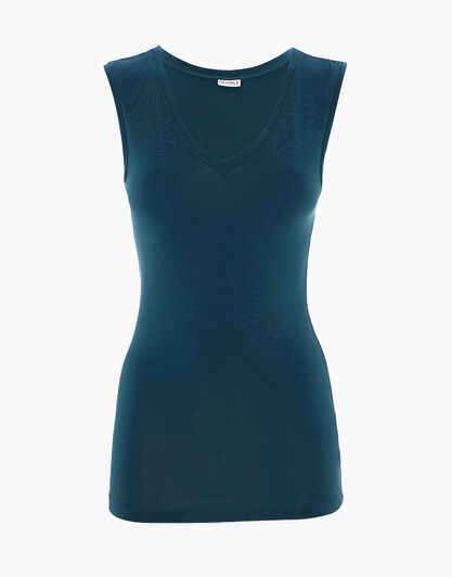 Top smanicato effetto thermal Basic Soul, ottanio, , LOVABLE