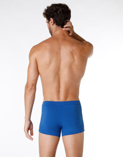 Boxer uomo in cotone elasticizzato, blu royal, , LOVABLE
